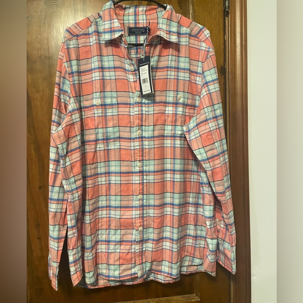 Vineyard Vines Plaid Button Up